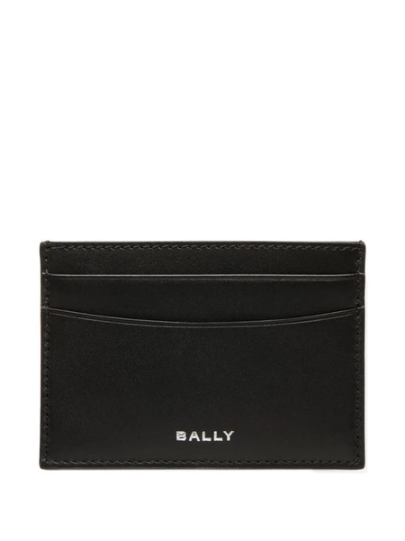  Bally Deco Leather Card Holder - Black 