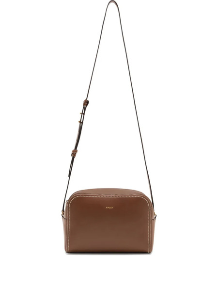  Bally Easy Bally Leather Cross Body Bag - Brown 