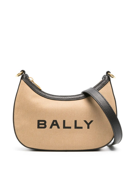  Bally Ellipse Logo-print Crossbody Bag - Neutrals 