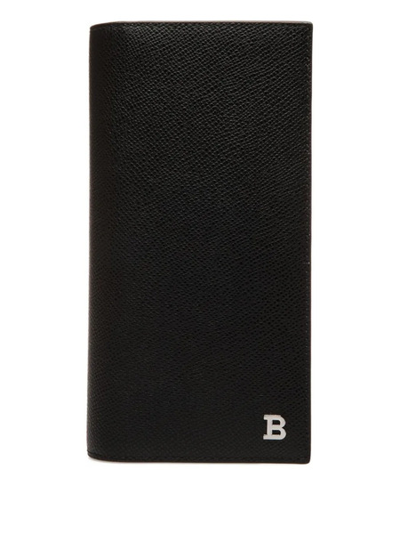  Bally Embossed Leather Wallet - Black 