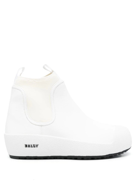 Bally Gadey Flatform Elastic-panel Boots - White 