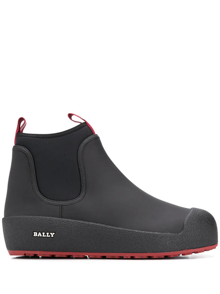  Bally Gadey Leather Ankle Boots - Black 