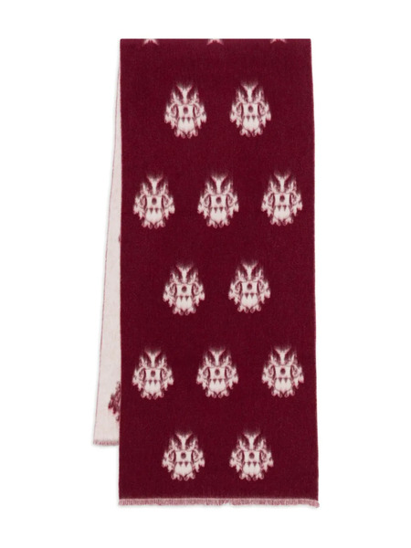  Bally Intarsia Scarf - Red 