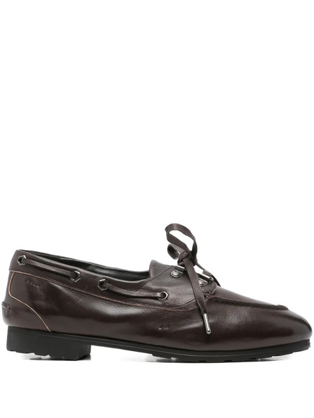  Bally Leather Derby Shoes - Brown 