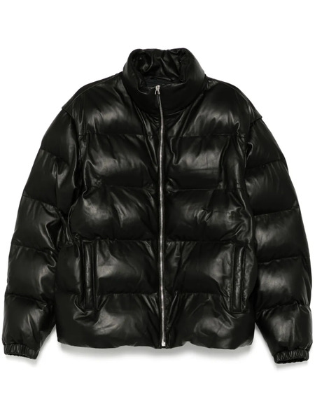  Bally Leather 2-in-1 Padded Jacket - Black 