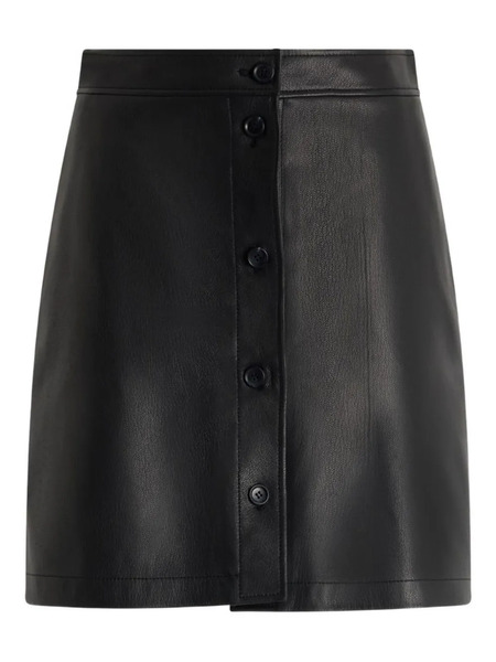  Bally Leather Mini Skirt - Black 