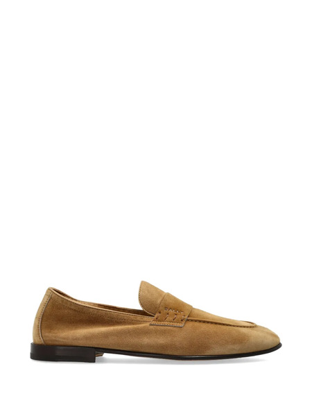  Bally Leather Slip-on Loafers - Neutrals 