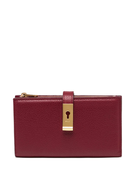  Bally Lock Me Long Wallet - Red 