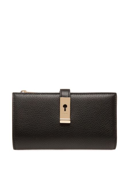  Bally Lock Me Wallet - Black+yelgold 