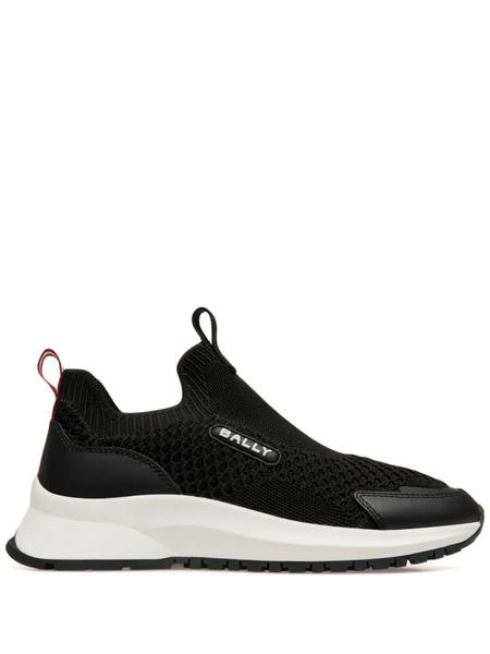  Bally Logo-appliqué Mesh Sneakers - Black 