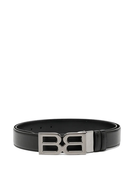  Bally Logo Buckle Belt - Black 