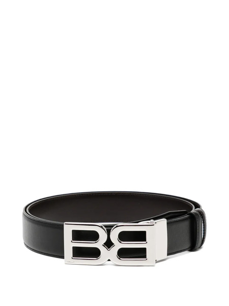  Bally Logo Buckle Belt - Black 