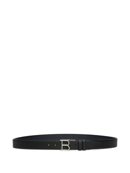  Bally Logo-buckle Leather Belt - Black 