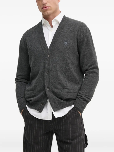  Bally Logo-embroidered Cardigan - Grey 