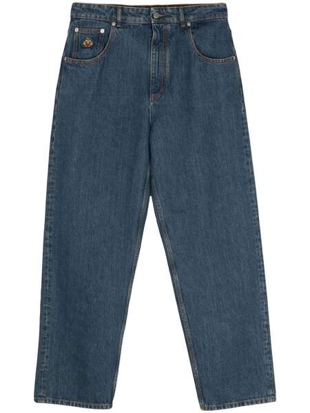  Bally Logo-embroidered Tapered Jeans - Blue 