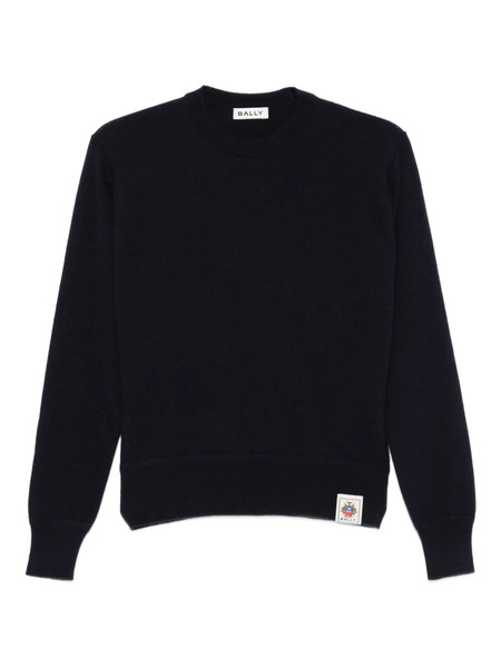  Bally Logo-patch Cashmere Sweater - Blue 