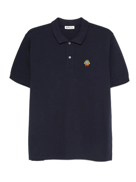  Bally Logo-patch Polo Shirt - Blue 