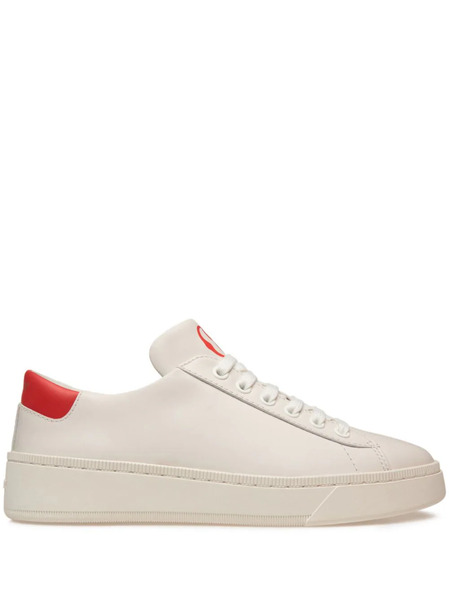  Bally Logo-print Leather Sneakers - White 