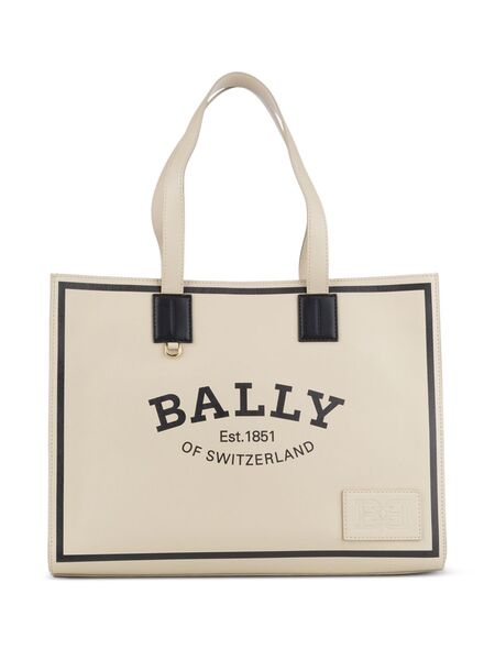  Bally Logo-print Tote Bag - Neutrals 