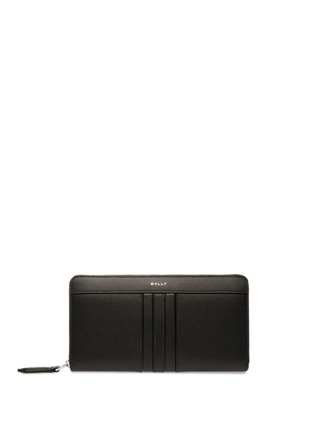  Bally Logo-stamp Leather Wallet - Black 