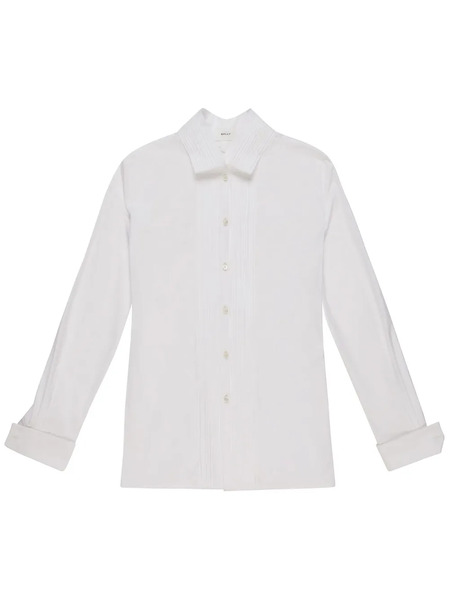  Bally Long-sleeve Buttoned Cotton Shirt - White 