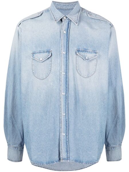  Bally Long-sleeve Denim Shirt - Blue 