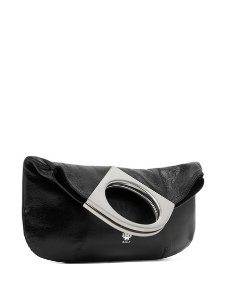  Bally Mini Anni Leather Clutch Bag - Black 