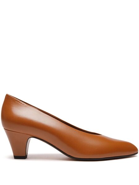  Bally 55mm Alva Pumps - Leather Brown 25 