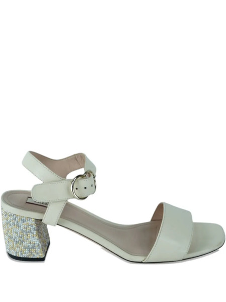  Bally 65mm Leather Heeled Sandals - Neutrals 