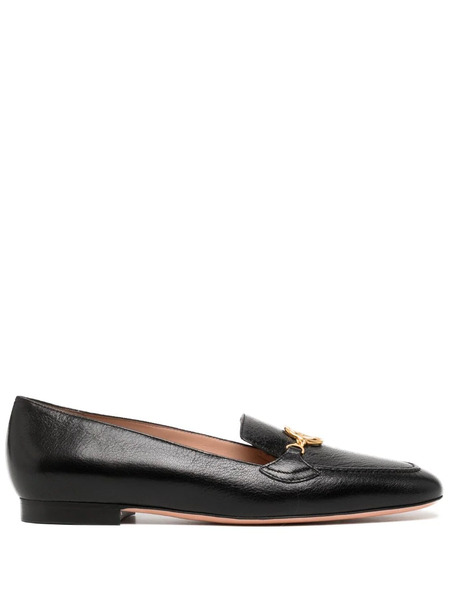 Bally Obrien Embellished Leather Loafers - Black 