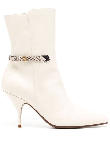  Bally Odeya 85mm Leather Boots - Neutrals 