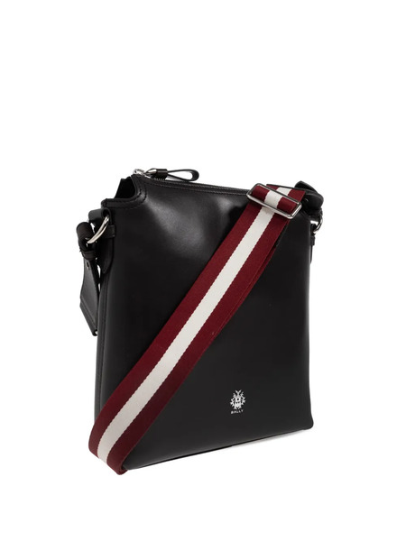  Bally Ray Leather Messenger Bag - Black 