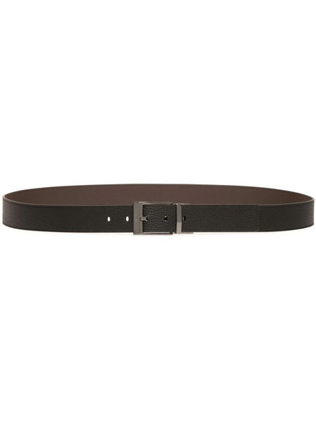  Bally Shiffie Leather Belt - Black 