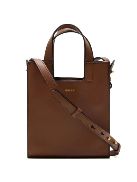  Bally Small Easy Leather Tote Bag - Brown 