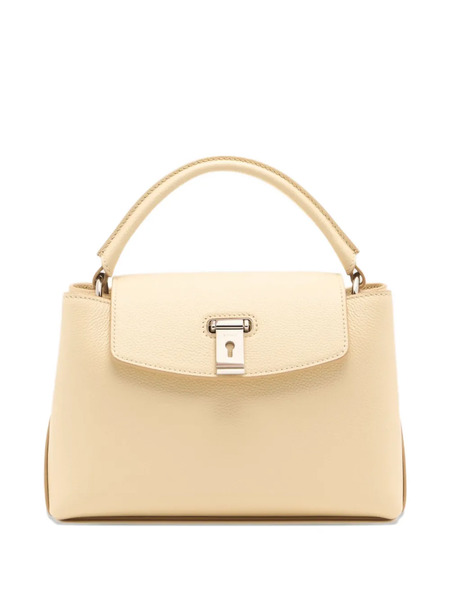  Bally Small Lock Me Leather Tote Bag - Neutrals 