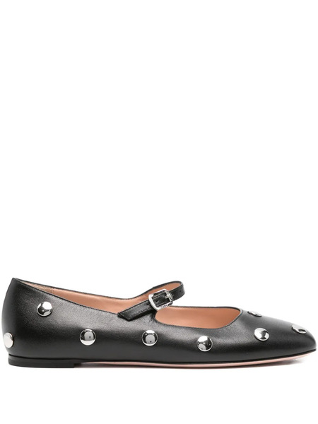  Bally Studded Ballet Flats - Black 