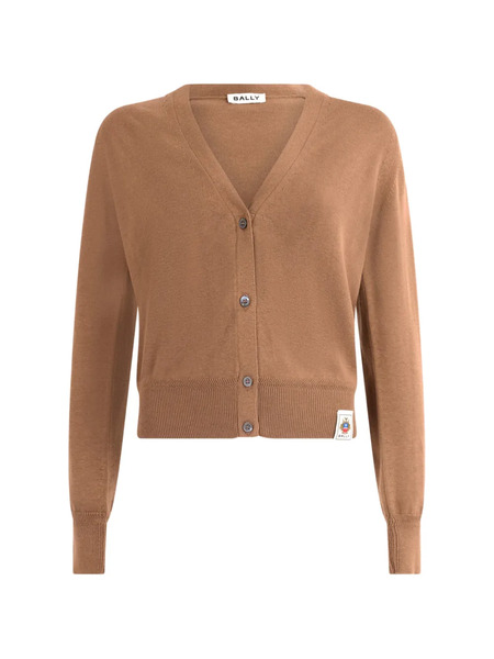  Bally V-neck Ribbed Cardigan - Brown 