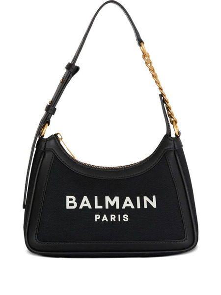  Balmain B-army Logo-plaque Chain Shoulder Bag - Black 