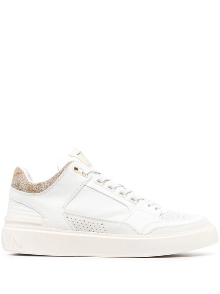  Balmain B-court Mid-top Sneakers - White 
