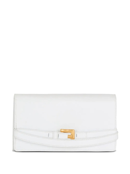  Balmain Belt-detail Clutch Bag - White 