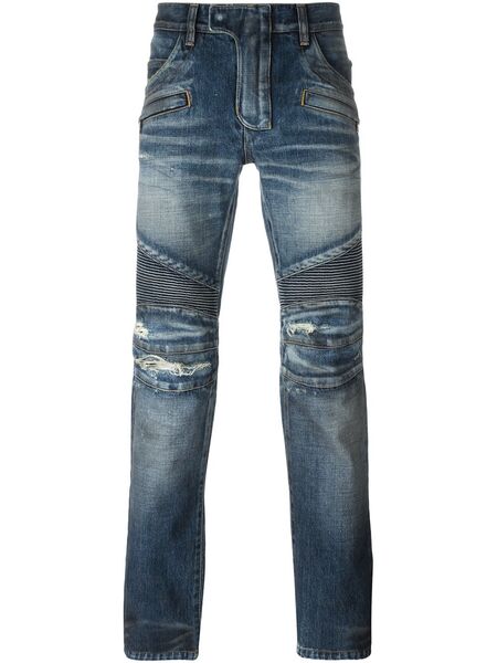  Balmain Biker Jeans - Blue 