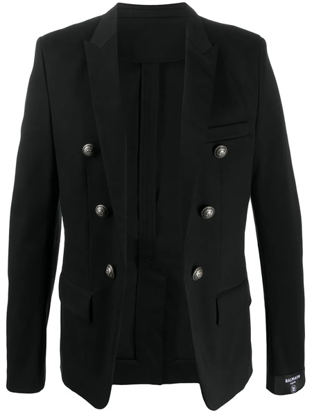  Balmain Buttoned Blazer - Black 