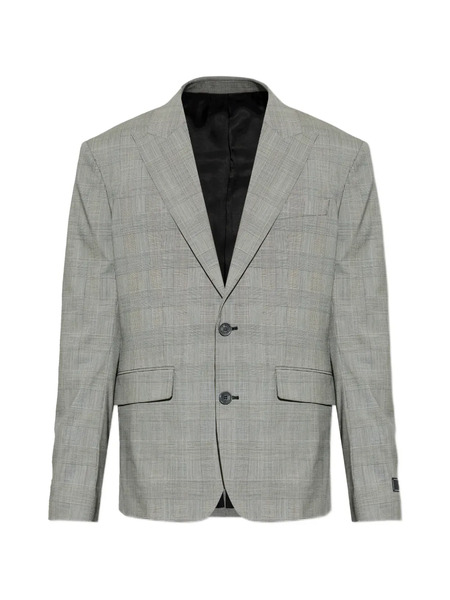  Balmain Check Two-button Blazer - Grey 