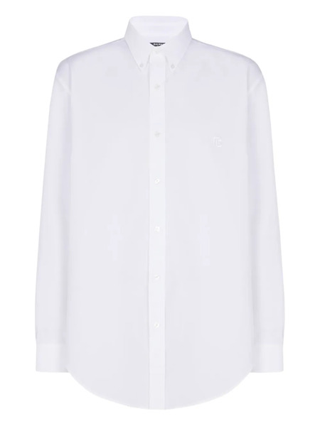  Balmain Cotton Poplin Shirt - White 