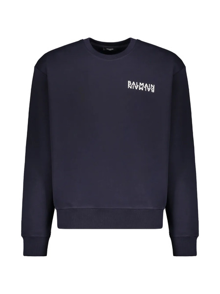  Balmain Cotton Sweatshirt - Blue 