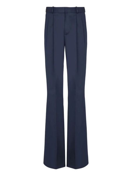  Balmain Darted Twill Trousers - Blue 