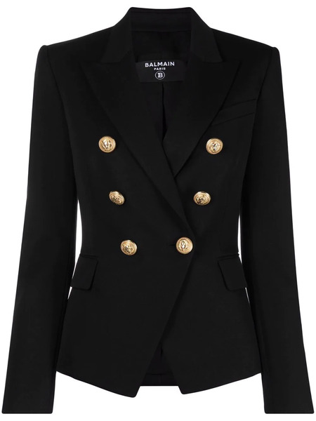  Balmain Double-breasted Blazer - Black 