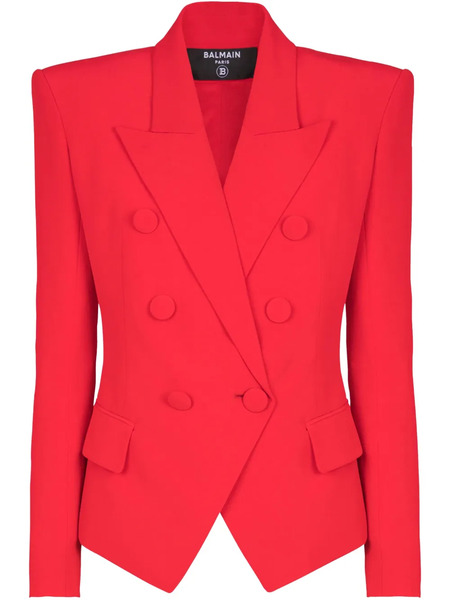  Balmain Double-breasted Blazer - Red 