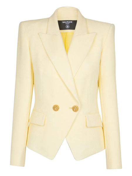  Balmain Double-button Blazer - Yellow 