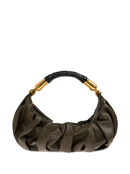  Balmain Ebene Twisted Tote Bag - Green 